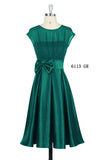 Knee Length Short Satin Vestidos / Sexy Women Cocktail Dresses