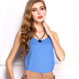 New Fashion Ladies Tops Chiffon Shirt Body Plus Size O Neck Blusa Camisas Women Blouses Sleeveless Vest Chiffon Blusas Femininas