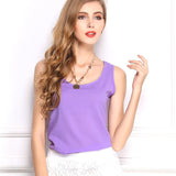 New Fashion Ladies Tops Chiffon Shirt Body Plus Size O Neck Blusa Camisas Women Blouses Sleeveless Vest Chiffon Blusas Femininas