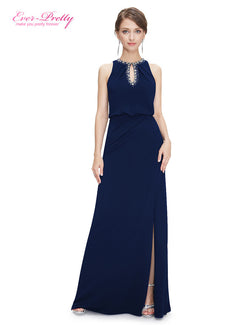 Women Elegant Neckline Women Long Evening Gown Dress