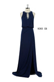 Women Elegant Neckline Women Long Evening Gown Dress
