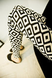 Women Vintage printed party/casual wear Leggings-trouser square