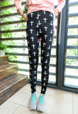 Women Vintage printed party/casual wear Leggings-trouser cross