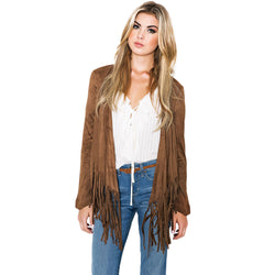 Women's Tassel Fringe Basic Jacket Cardigan