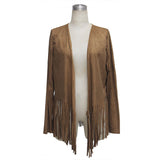 Women's Tassel Fringe Basic Jacket Cardigan