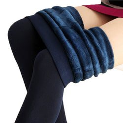 S-XL 8 Colors Women's Warm Velvet Leggings Autumn-Winter Plus Size Candy Colors Thick Faux Knitted Thicken Slim Stretch Legging