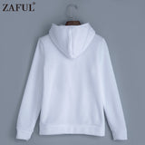 Women hoodie sweatshirt zipper V Neck Long Sleeve Warm partywear jacket