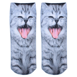 1pair 3D Printed Socks Women New Unisex Cute Low Cut Ankle Cotton Sock Women's Casual Charactor Couple Socks A1-A16