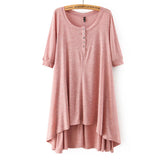 Women plus size loose dress half sleeve sexy summer dresses Vestidos femininos casual street wear dress QZ2211