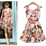 Ladies Dress Print Casual Vintage Female Vestidos European Style Fashion Office Women Clothing Cheap Bohemian Beach Summer Dress