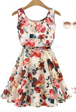 Ladies Dress Print Casual Vintage Female Vestidos European Style Fashion Office Women Clothing Cheap Bohemian Beach Summer Dress