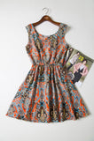 Ladies Dress Print Casual Vintage Female Vestidos European Style Fashion Office Women Clothing Cheap Bohemian Beach Summer Dress