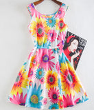Ladies Dress Print Casual Vintage Female Vestidos European Style Fashion Office Women Clothing Cheap Bohemian Beach Summer Dress