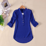 Women's Long Sleeve stylish V-Neck  Blouse/Shirt-casual/work wear