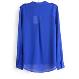 Women's Long Sleeve stylish V-Neck  Blouse/Shirt-casual/work wear