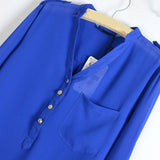 Women's Long Sleeve stylish V-Neck  Blouse/Shirt-casual/work wear