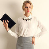 Elegant Formal Office Blouse/Top Slim Shirt for women