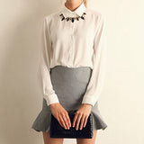 Elegant Formal Office Blouse/Top Slim Shirt for women