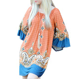 Bohemian Elegant Women Summer Dress Off Shoulder Beach Tunic Dresses Sundress European Style Sexy Vestidos De Festa Ropa Mujer