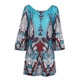 Bohemian Elegant Women Summer Dress Off Shoulder Beach Tunic Dresses Sundress European Style Sexy Vestidos De Festa Ropa Mujer