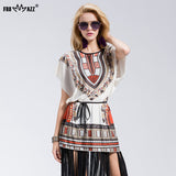 Trendy Round Neck Short sleeve Vogue Top/Blouse for Women