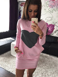S-XL Pocket Design Winter Dress Women's Bodycon Print Dresses Lady Plus Size Sexy Long Sleeve Dress Black Friday Office Vestidos