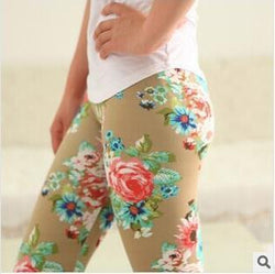 Women Vintage printed party/casual wear Leggings-trouser- Floral