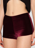 X-060 Velvet Black Bummers 2015 High Waist Women Shorts Saia Velvet Fashion shorts  black red blue PLUS SIZE