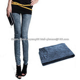 2015 Fashion Women Leggings for Women Polyester Spandex Jeans Hole Pleated Prints Casual Denim Sexy Leggings free shipping