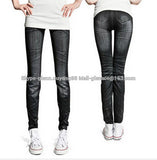 2015 Fashion Women Leggings for Women Polyester Spandex Jeans Hole Pleated Prints Casual Denim Sexy Leggings free shipping