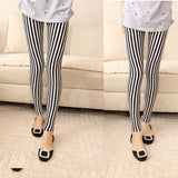 Multi Patterns Women Skinny Legging Pant Stripe Grid Porcelain Geometry Pencil Legwear