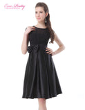 Knee Length Short Satin Vestidos / Sexy Women Cocktail Dresses