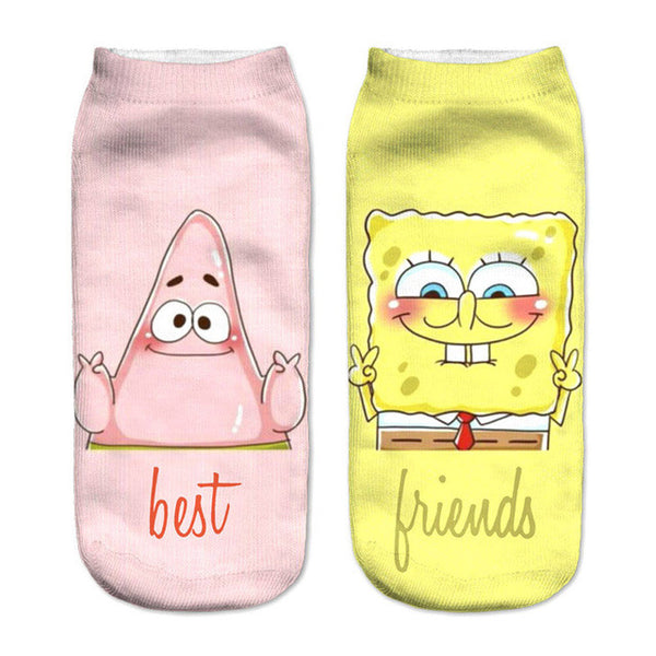 Women Cute Low Cut Ankle length Socks-Best friends