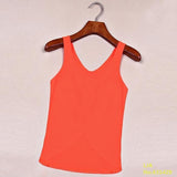 Candy Color Casual Sexy Back Strap Blouse-Tops for Women