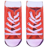 Women Low Cut 3D print stretchable Ankle Cotton Socks-A1