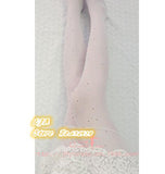 Woman Sexy Thin Bling Crystal Rhinestone Pantyhose Stockings