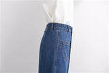 Denim Long Skirt High Waist Jeans Skirts Jeans Feminina Casual A-Line Skirt for Women