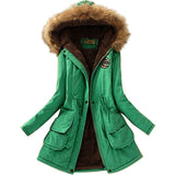 Fashion Jackets Fur Collar Long Parka all Size Hoodies for Women