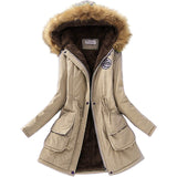 Fashion Jackets Fur Collar Long Parka all Size Hoodies for Women