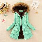 Fashion Jackets Fur Collar Long Parka all Size Hoodies for Women