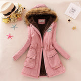 Fashion Jackets Fur Collar Long Parka all Size Hoodies for Women