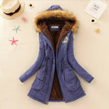 Fashion Jackets Fur Collar Long Parka all Size Hoodies for Women