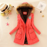 Fashion Jackets Fur Collar Long Parka all Size Hoodies for Women