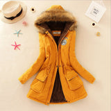 Fashion Jackets Fur Collar Long Parka all Size Hoodies for Women