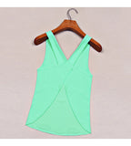 Candy Color Casual Sexy Back Strap Blouse-Tops for Women