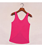 Candy Color Casual Sexy Back Strap Blouse-Tops for Women