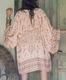 Women Boho Kimono cardigan Long Sleeve casual wear&Beach wear