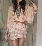 Women Boho Kimono cardigan Long Sleeve casual wear&Beach wear