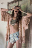 Women Boho Kimono cardigan Long Sleeve casual wear&Beach wear