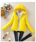 Basic Jacket for Women Slim Zipper Hooded active wear